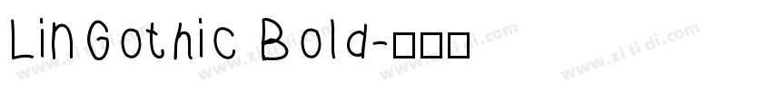 LinGothic Bold字体转换